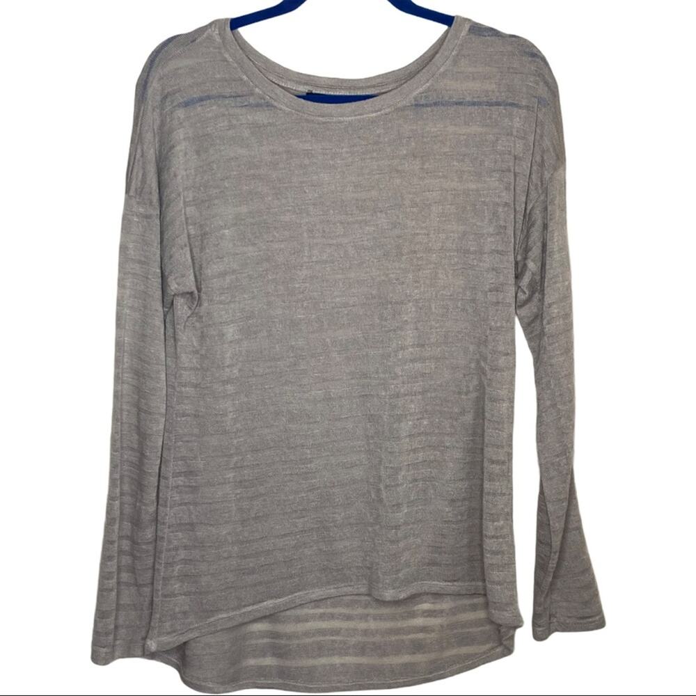 APT 9. Light Brown Sheer Lightweight Long Sleeve Women's Size Medium